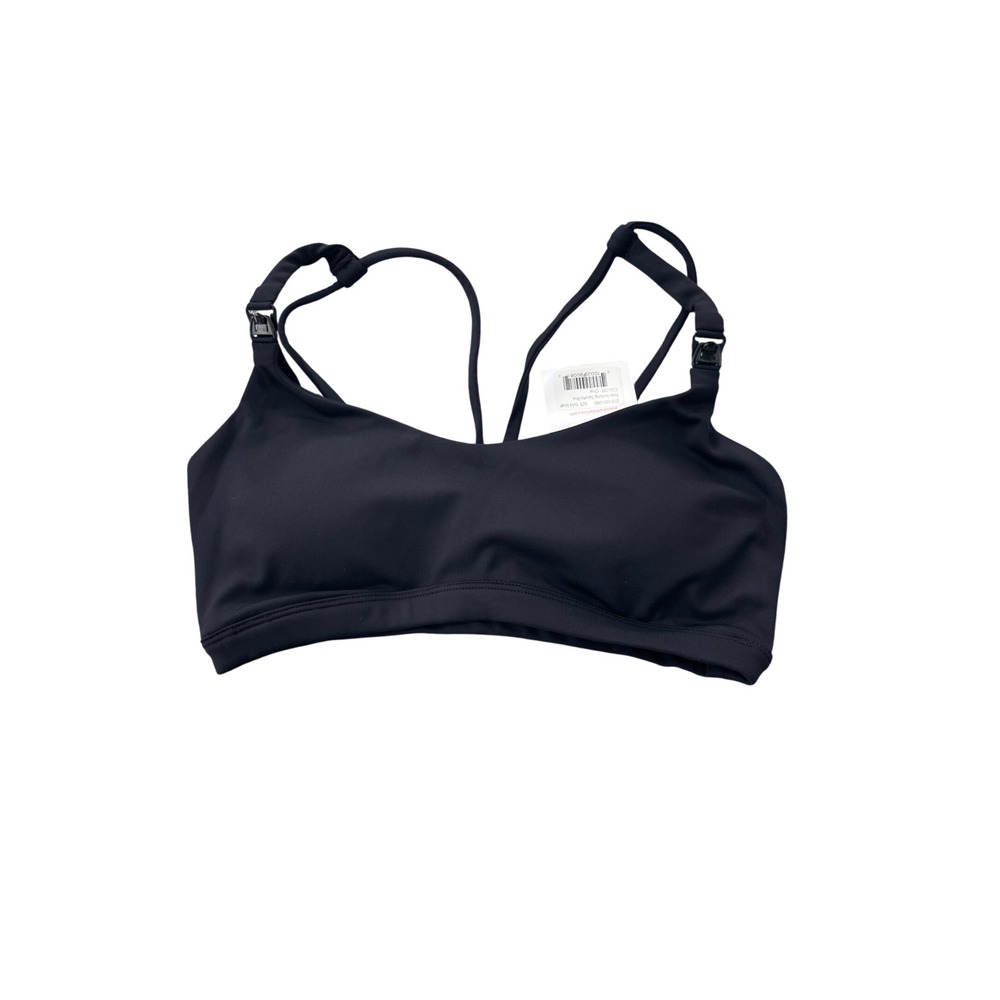 Anook Athletics Nila Nursing Sports‎ Bra black Strappy Racerback XS I02
